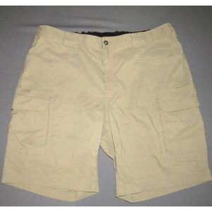 Men's Duluth Trading Co. Khaki 11" Elastic Waist Stretch Cargo Shorts XXL‎